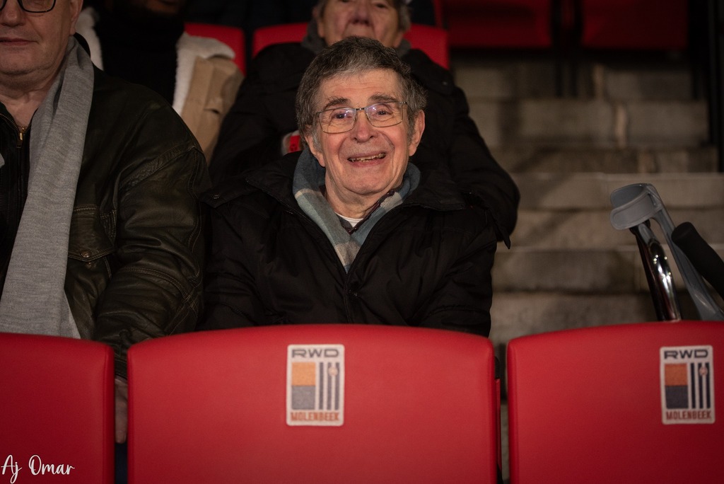 A senior enjoys an outing to the stadium.